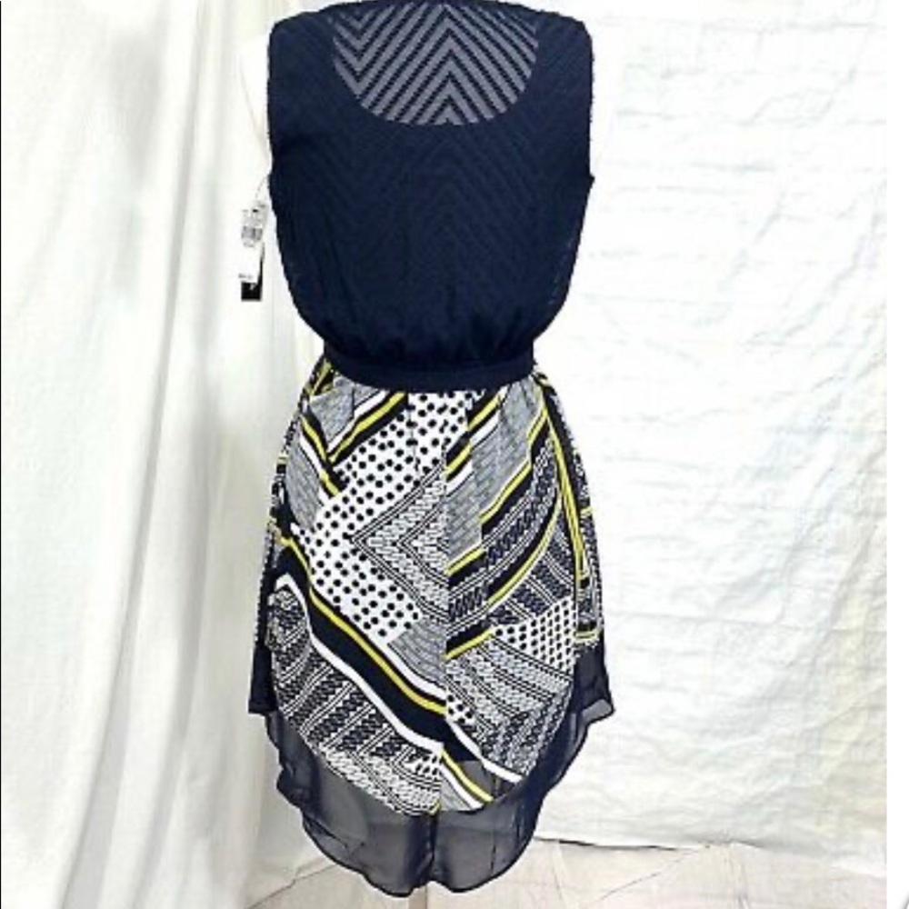 AB STUDIO navy/yellow dress